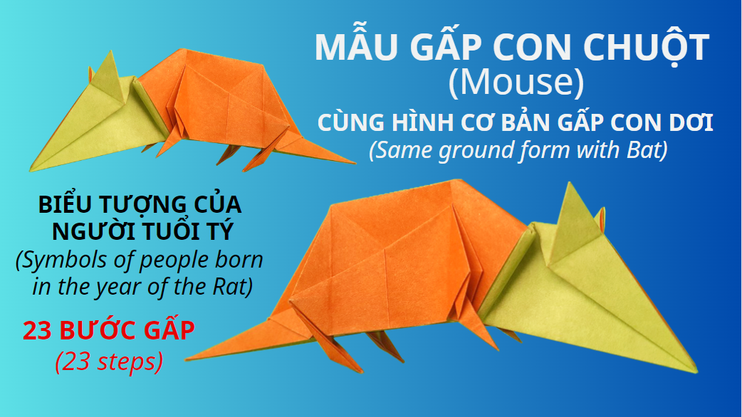 Video 7: Hướng dẫn Mẫu gấp Con chuột - Mouse